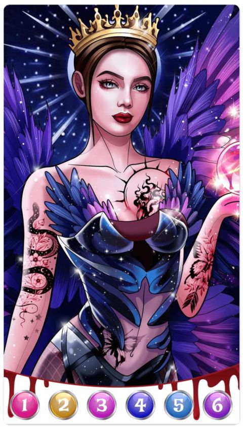 Dark, Horror Color by Number