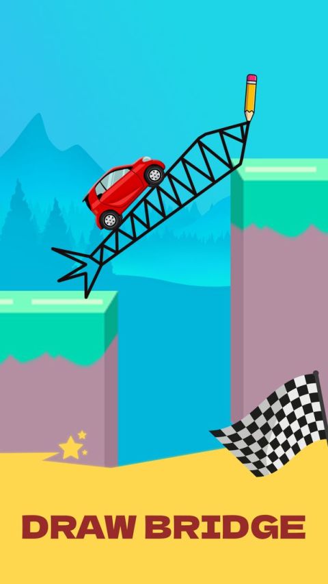 Draw 2 Bridge: Draw Save Car