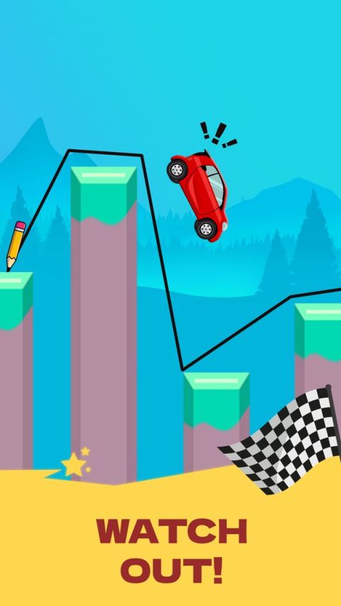 Draw 2 Bridge: Draw Save Car