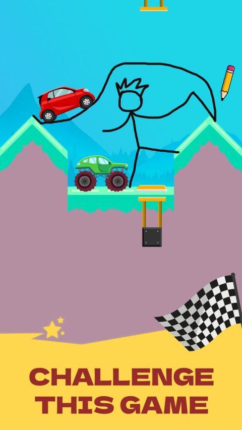 Draw 2 Bridge: Draw Save Car