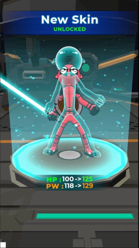 Supreme Saberman: Stickman Fight Space Invaders