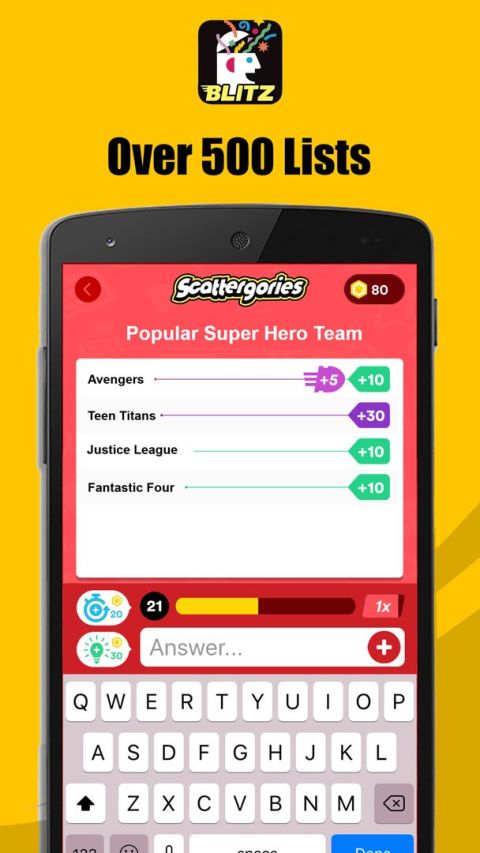 Scattergories Blitz