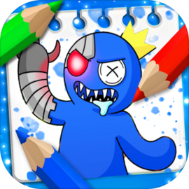 Rainbow Friends Coloring Book