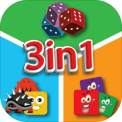 Fuzzy Dice: Puzzle Games 3 in1