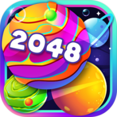 Bubble Planet 2048