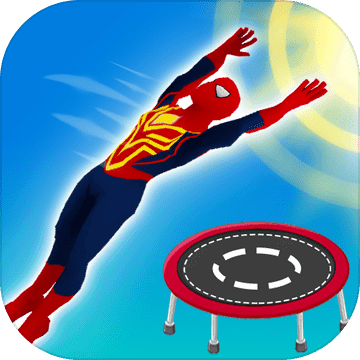 Superhero Flip Jump:Spider Sky
