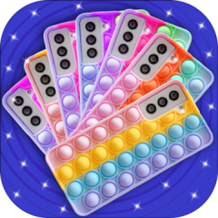 DIY Pop it Fidget Toys 3D Phone Case Game