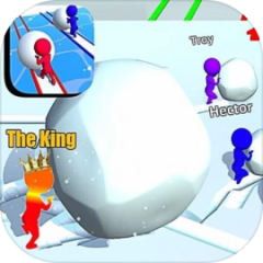 Snowman race: snow run race 3D