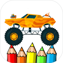 coloring big monster truck