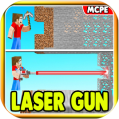 Laser Gun Mod for Minecraft PE