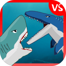 Megalodon Fights Mosasaurus