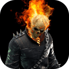 Ghost Rider 3D Game : Death Bike Riding Stunt Race