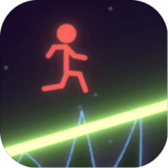 Neon Stickman Draw Runner