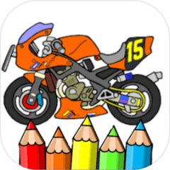ninja motorbike coloring
