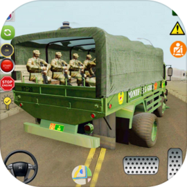 陸軍卡車遊戲：軍事遊戲 - 陸軍卡車駕駛模擬器