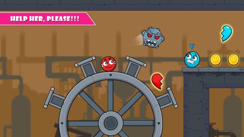 Red and Blue Ball: Cupid love