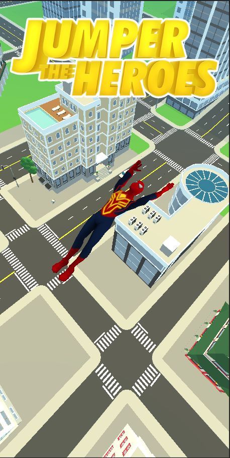 Superhero Flip Jump:Spider Sky