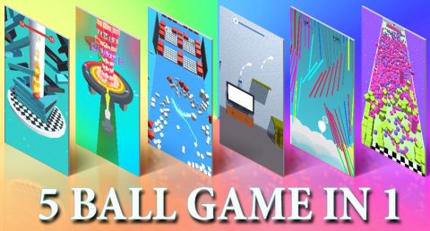 Ball Run Stack: 5 Ball Game Stack Hit Helix in 1