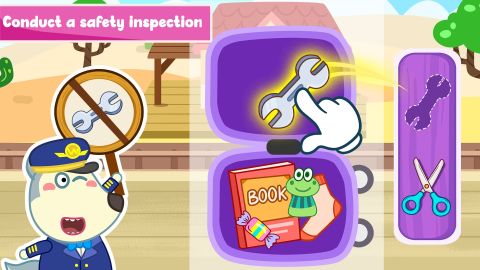 Wolfoo Train - Railway Station