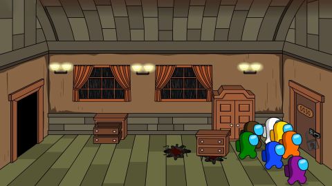 VS DOORS AMONG US ANIMATION