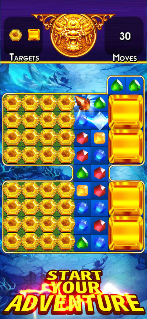 Match 3 - Dragons Treasure