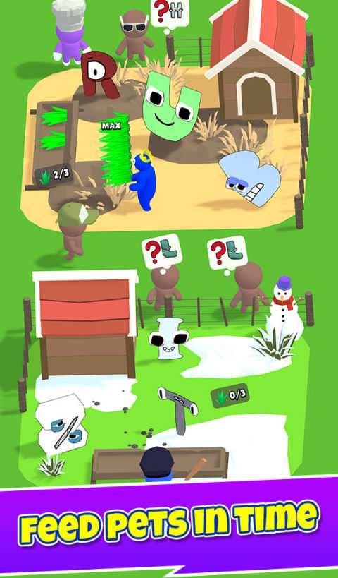 Idle Funny Zoo: ABC Friends