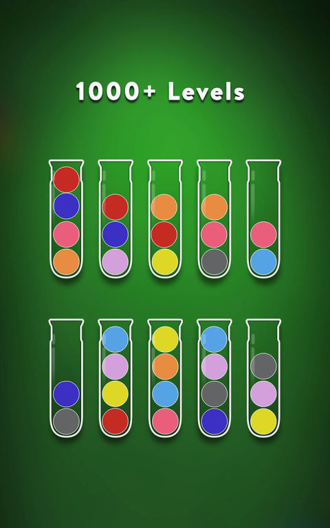 序球拼圖 - 顏色匹配球排序遊戲