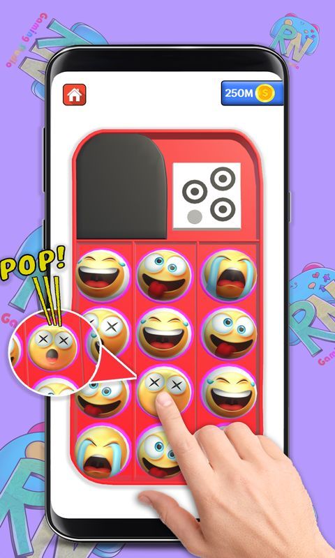 DIY Pop it Fidget Toys 3D Phone Case Game