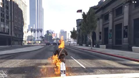 Ghost Rider 3D Game : Death Bike Riding Stunt Race