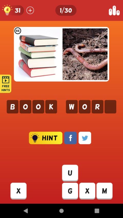 2 Pics Quiz: Word Guessing game