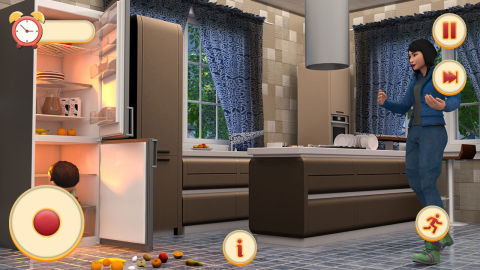 孕婦媽媽和雙胞胎寶寶–新生嬰兒懷孕護理遊戲