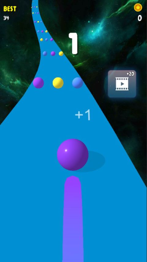 Curvy Path color ball