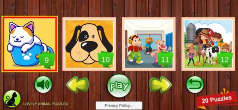 Lovely Animal Puzzles