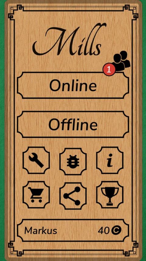 Mills | Nine Men's Morris - Free board game online