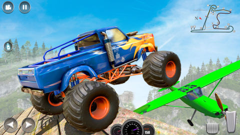Monster Truck Stunt Race : Impossible Track Games