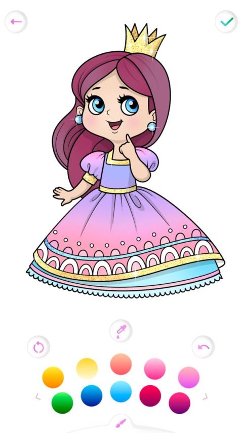 Princess Color Gradient