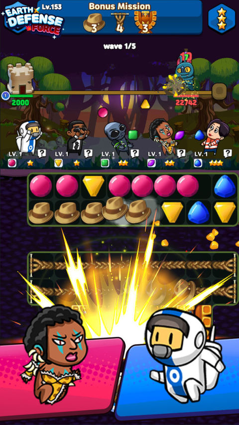 Earth Defense - Match3 Puzzle