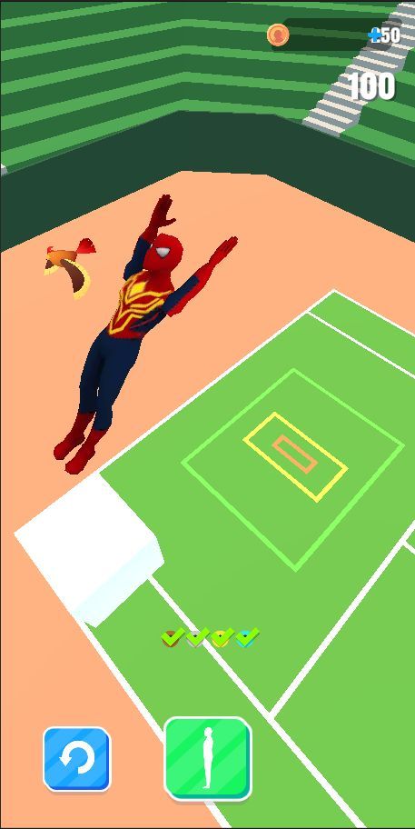 Superhero Flip Jump:Spider Sky