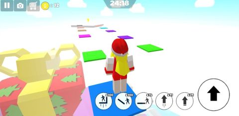 Christmas parkour sweet girl