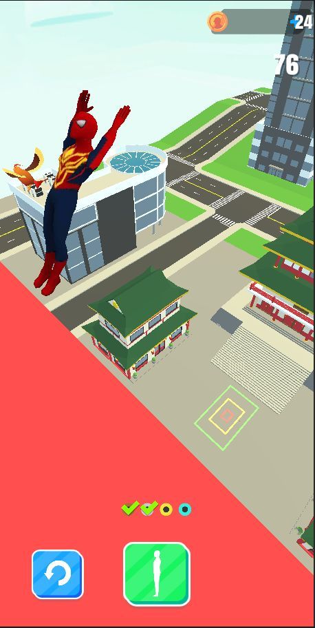 Superhero Flip Jump:Spider Sky