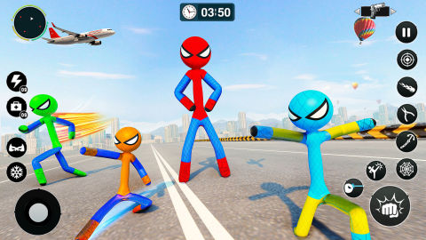 Stick Fight- 3D Spider Game