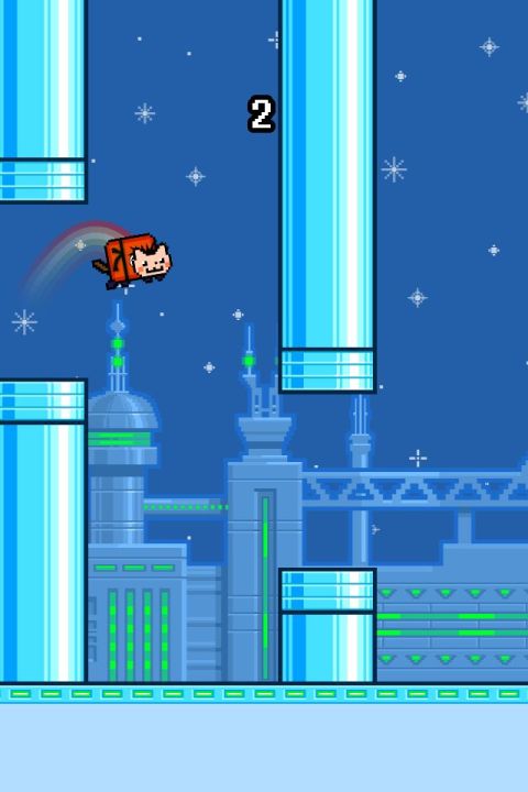Flappy Nyan: flying cat wings