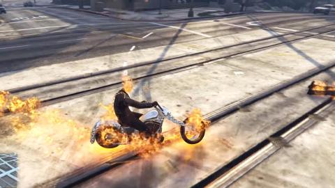 Ghost Rider 3D Game : Death Bike Riding Stunt Race