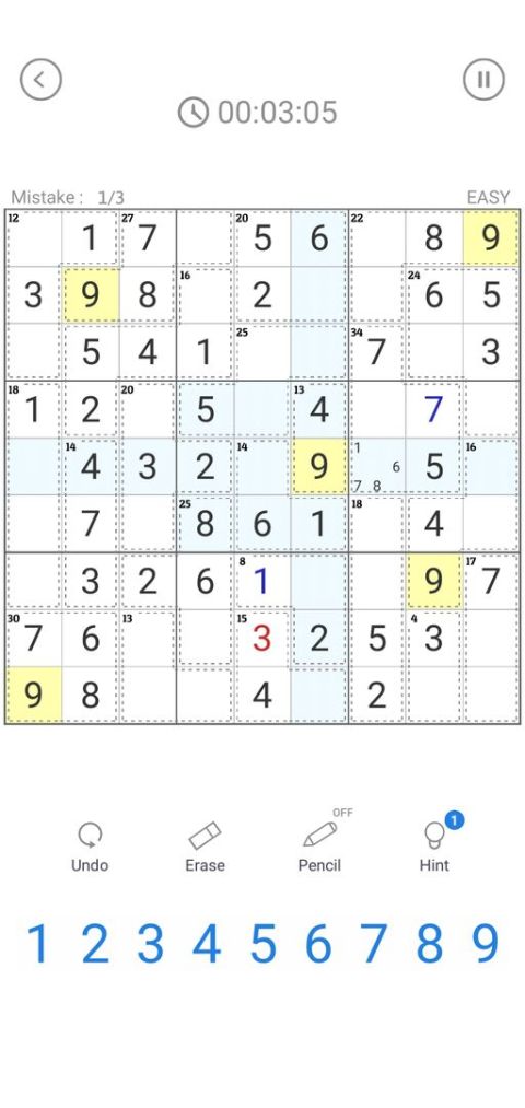Killer Sudoku : Number Puzzles