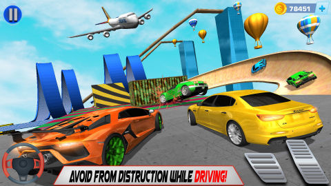 Mega Ramp Car Racing Stunts 3D