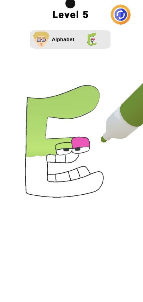 著色字母 3D (A-Z)