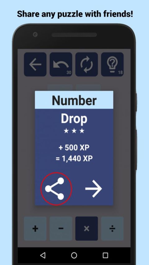 NumberDrop: Hard Math Puzzles