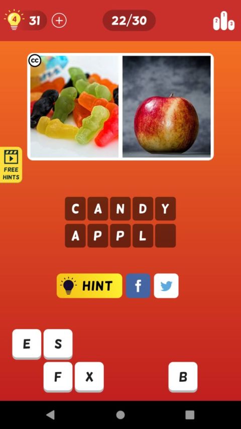 2 Pics Quiz: Word Guessing game
