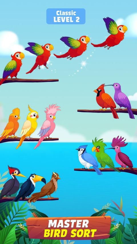 Bird Sort - Color Birds Game