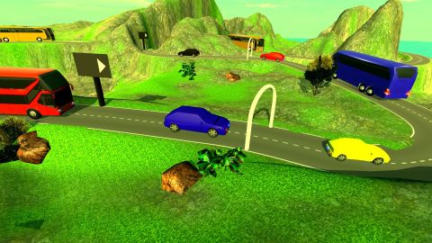 Offroad American bus Simulator